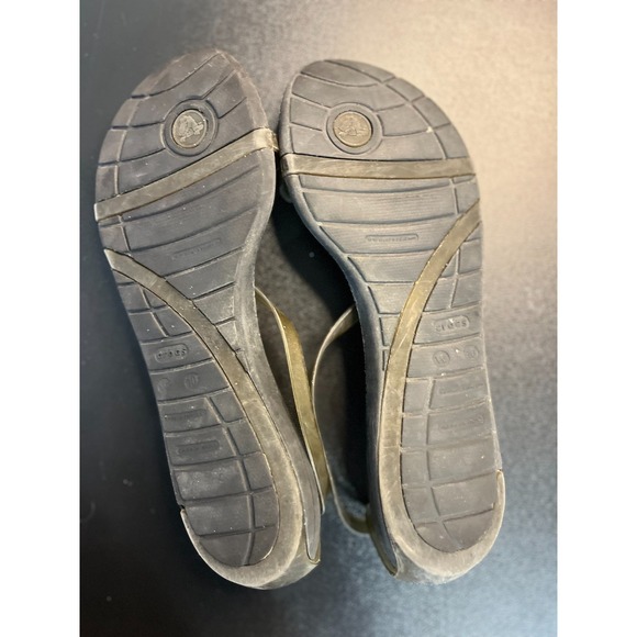 Crocs Sandals Brown Women 7 Gladiator Isabella Strappy Jelly Vacation Beach Stud - Picture 10 of 10